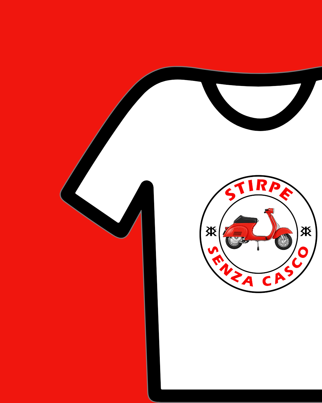 STIRPE SENZA CASCO - T-SHIRT STIRPE SENZA CASCO VESPA
